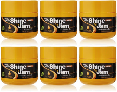 Ampro Shine n' Jam Gel Extra Hold 4oz Wholesale 6-Pack