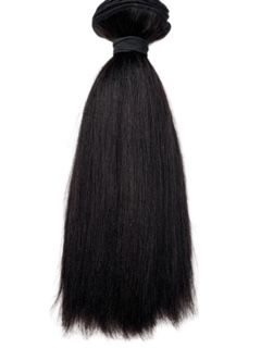 Brazilian Virgin Hair 24" natural color silky straight