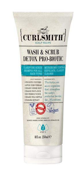 Curlsmith Wash & Scrub Detox Pro-Biotic (250ml)