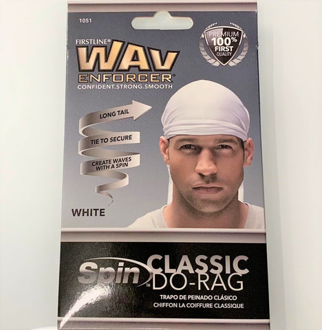 Firstline WavEnforcer Classic Do-Rag White