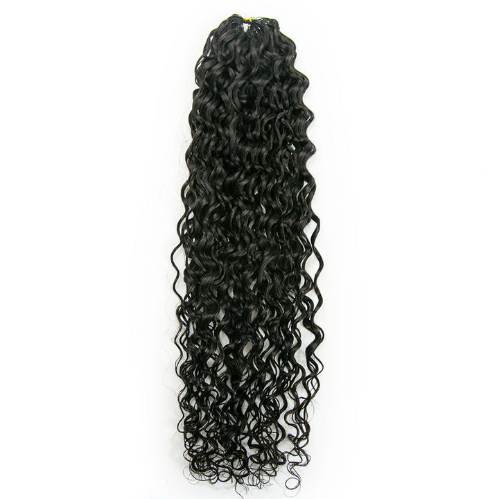Natural Lengths Human Hair Crochet Curly Natural Color 16"