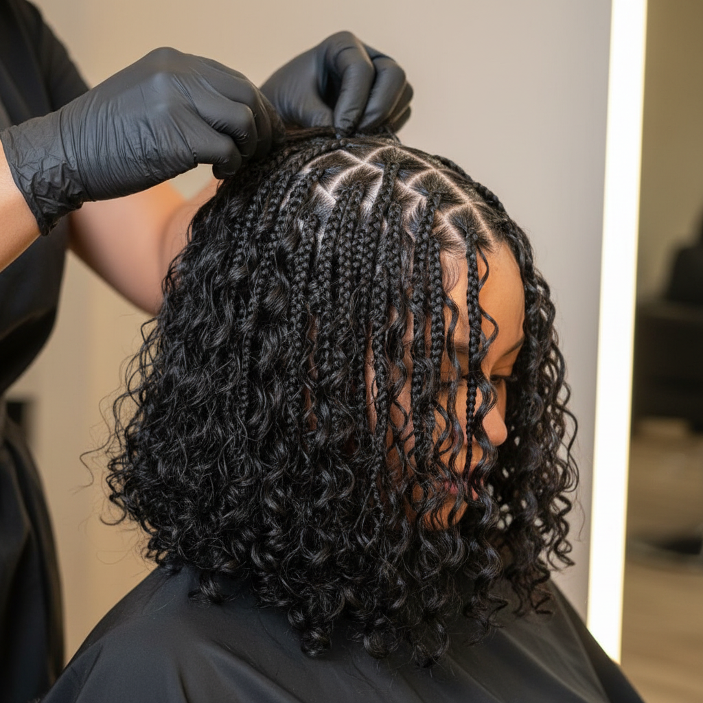 Boho Braids Bob