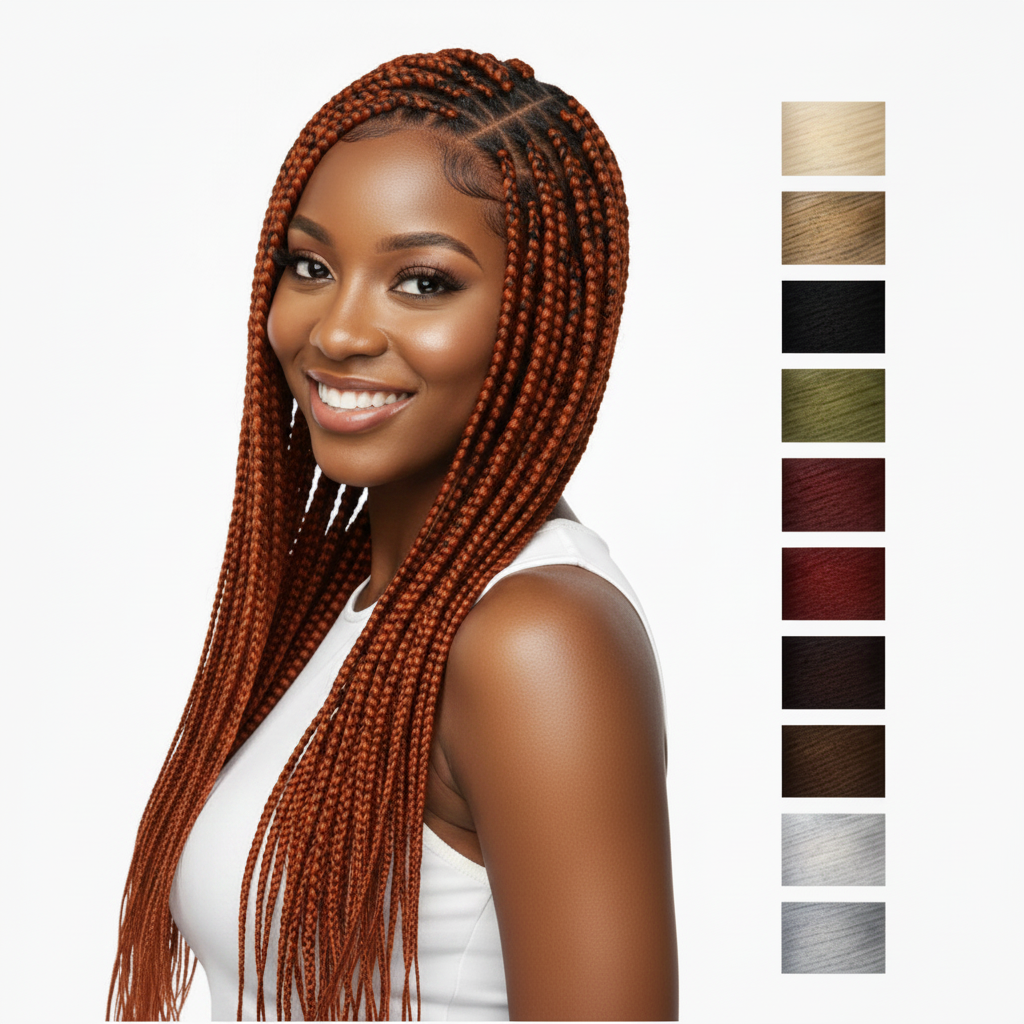 Cornrows Ginger Color