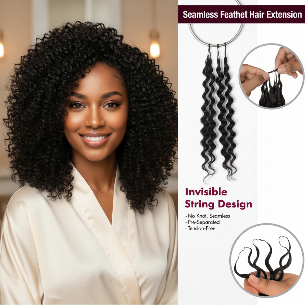 Crochet hair extensions with text