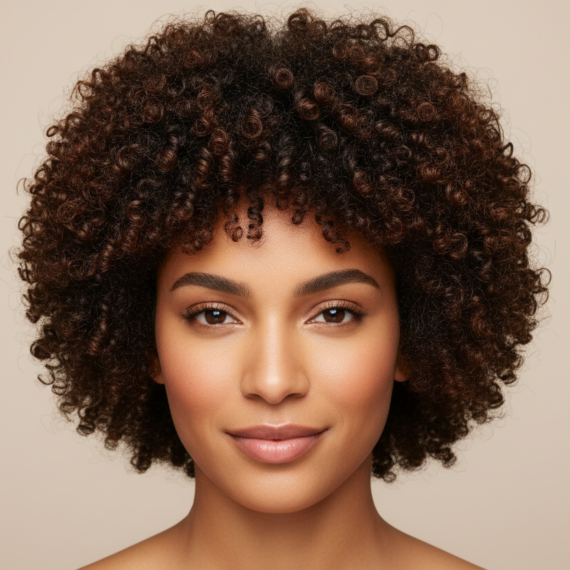 Curly cut after trim