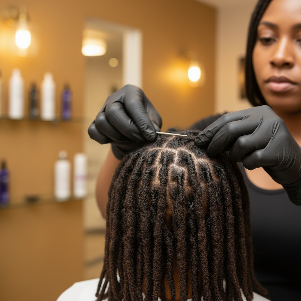 Dreadlocks Interlocking with Gloves