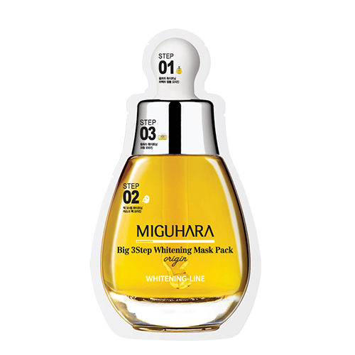 MIGUHARA Big 3 Step Whitening Mask Pack Origin (1.7ml + 2ml + 25ml)