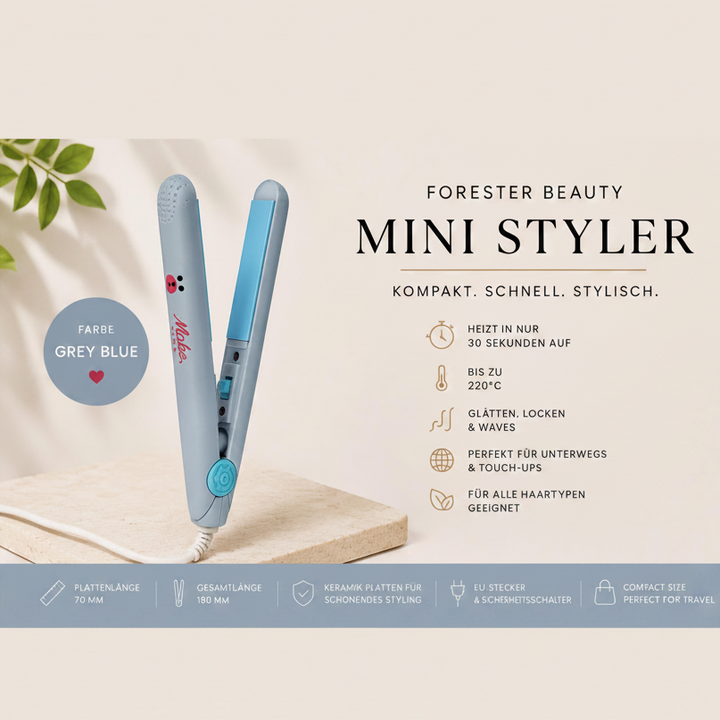 Mini Styler Grey Blue Square