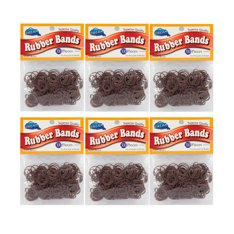 Dream Rubber Bands Brown Wholesale 6-Pack