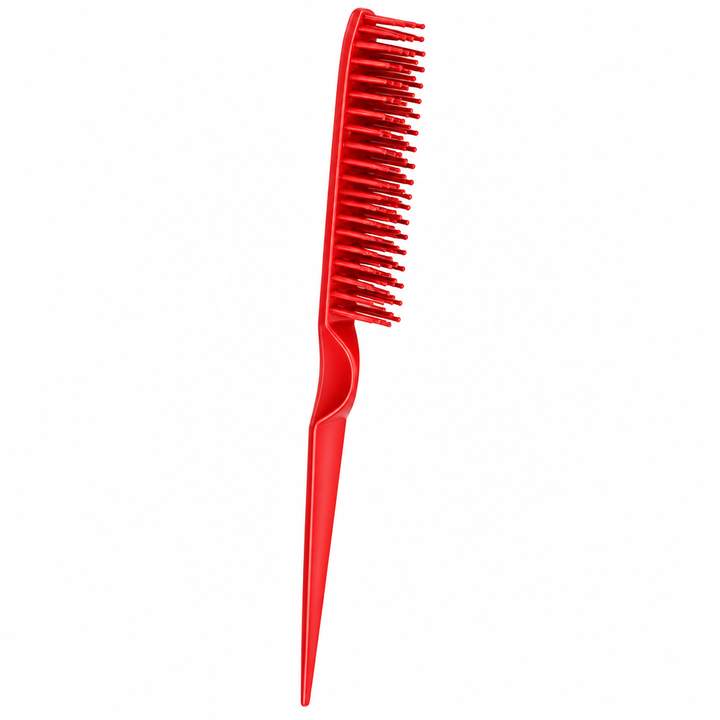 Red comb on white background