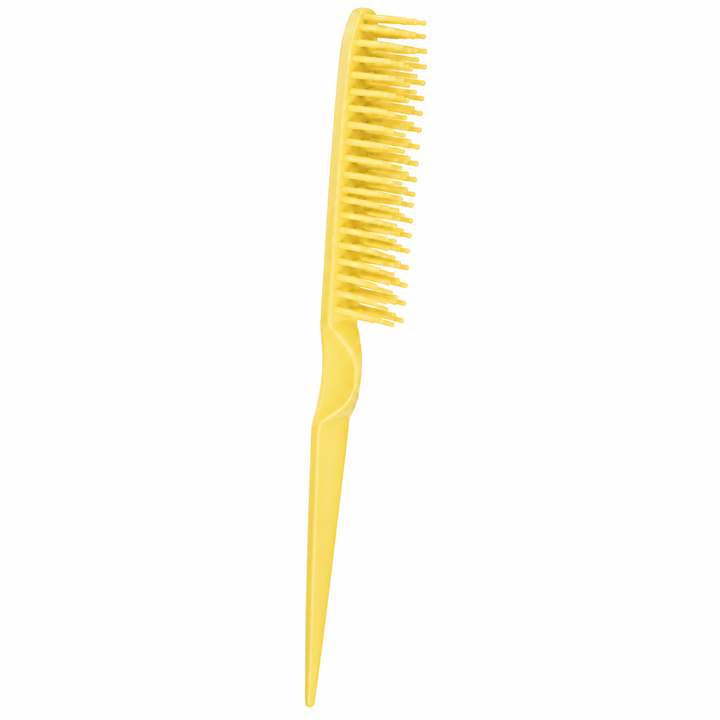 Light yellow comb on white background