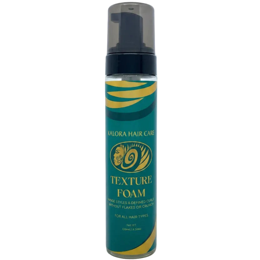 Balora Hair Care Texture Foam spray can on a white background