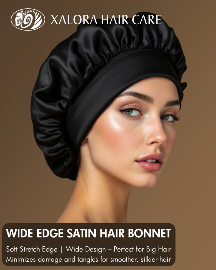 Xalora Wide Edge Satin Bonnet
