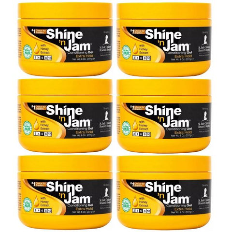 Ampro Shine n' Jam Gel Extra Hold 8oz Wholesale 6-Pack