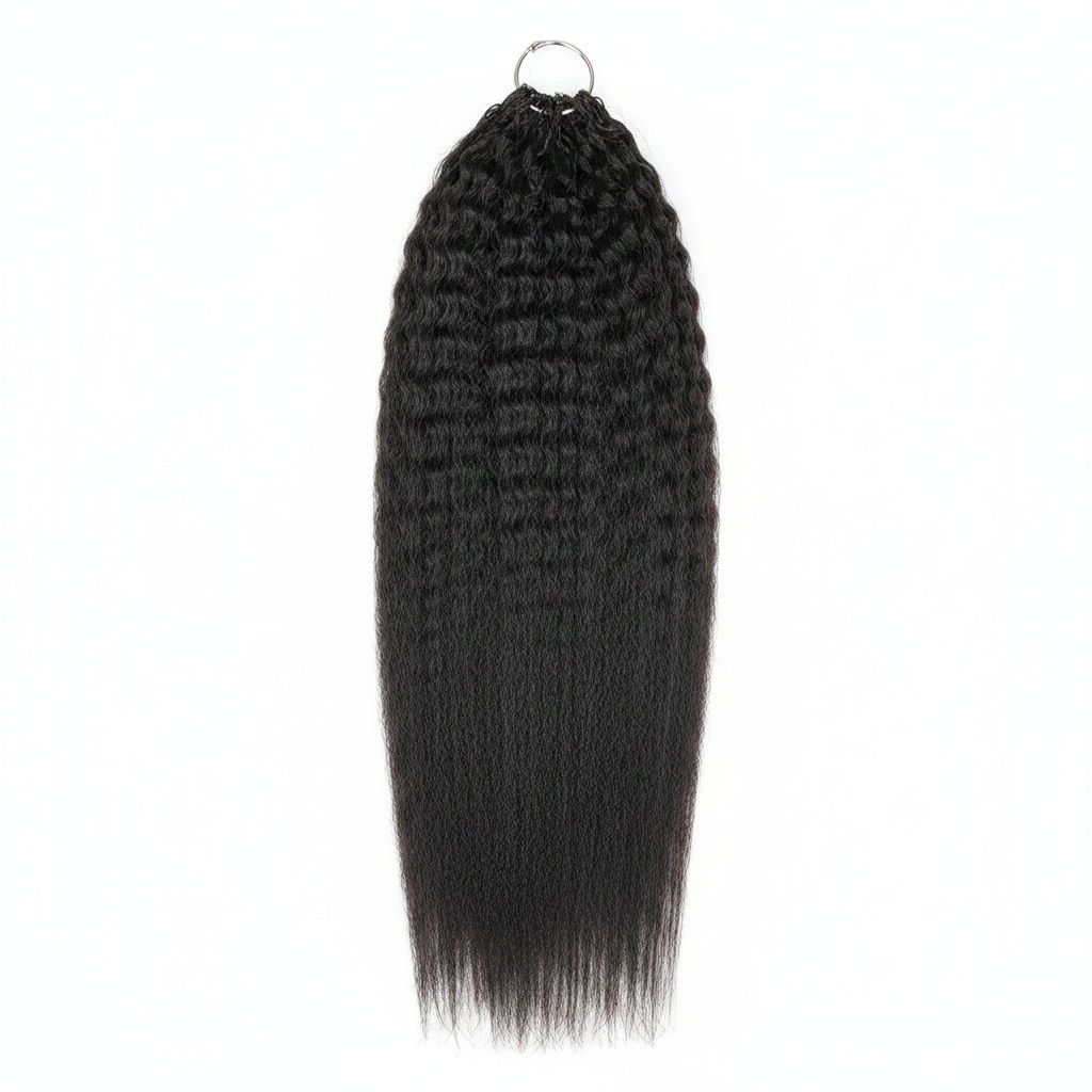 Natural Lengths Human Hair Crochet Kinky Straight 1B 18"