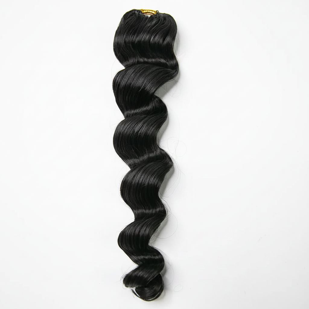 Natural Lengths Human Hair Crochet Loose Wave 1B 20"