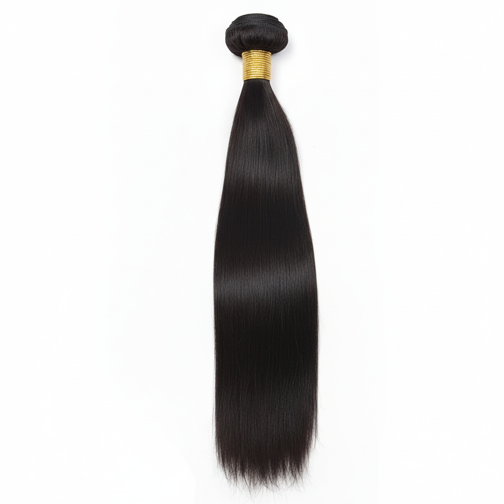 Straight Hair Bundle Centered