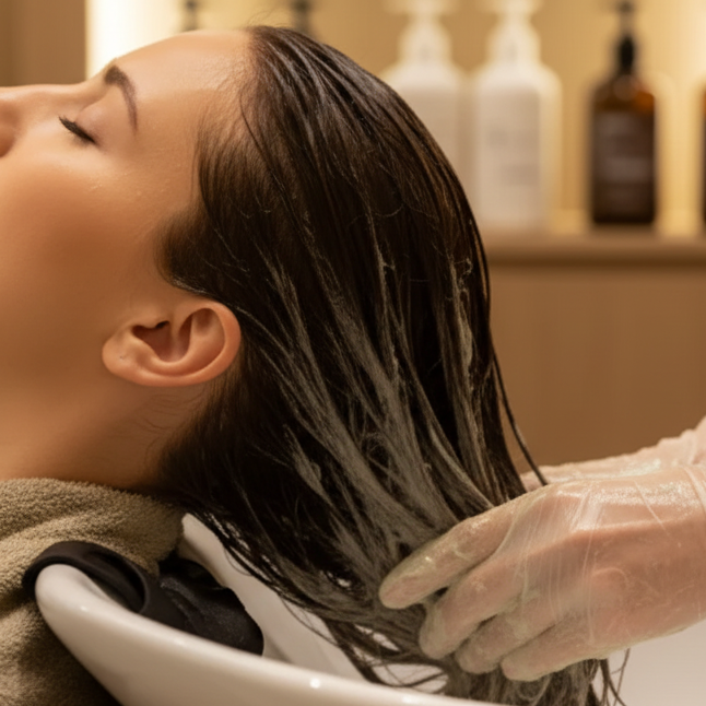 New salon hair treatment model