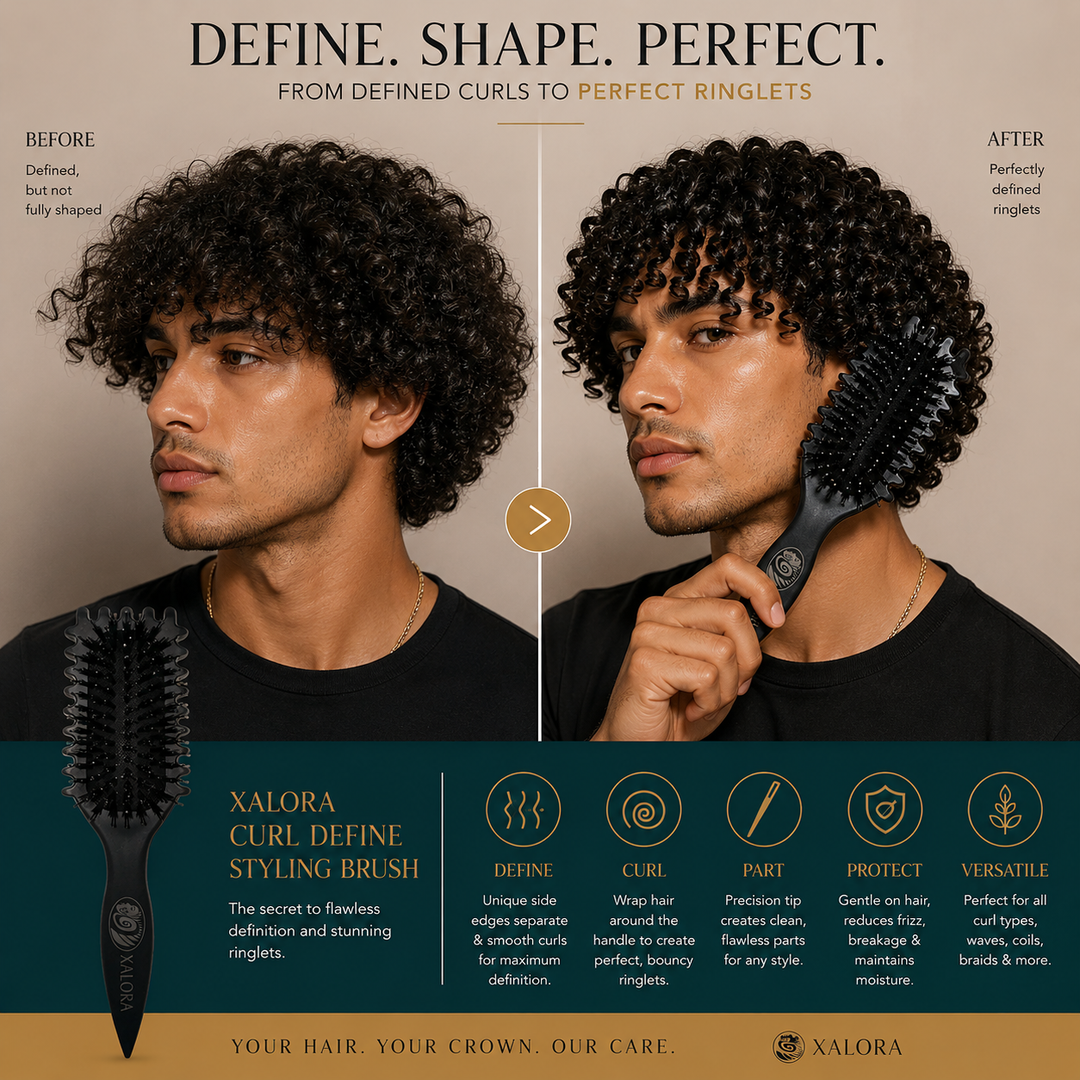 Xalora Curl Define Styling Brush Black