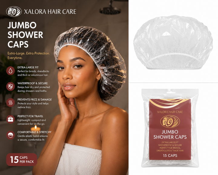 Xalora Jumbo Disposable Shower Caps