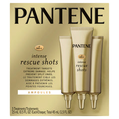 Pantene Pro-V Rescue Shots for Repair of Damaged Hair, 3 Pk