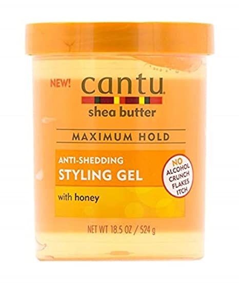 Cantu Shea Butter l MAXIMUM HOLD with Honey ANTI SHEDDING Styling Gel 524g