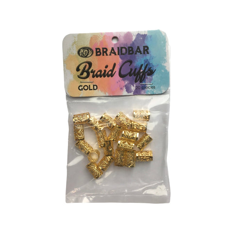 BraidBar Braid Cuffs Golden adjustable 20pcs