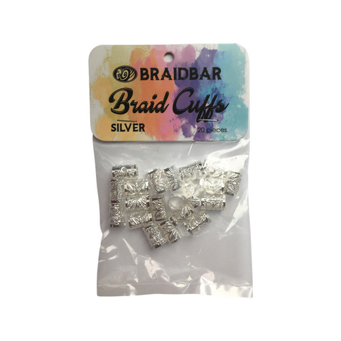 BraidBar Braid Cuffs Silver adjustable 20pcs
