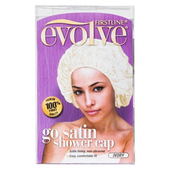 Firstline® Evolve® Go Satin Shower Cap Ivory