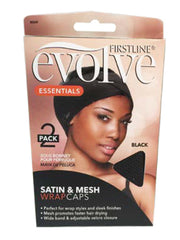 Firstline® Evolve® Satin and Mesh Wrap Cap 2PK