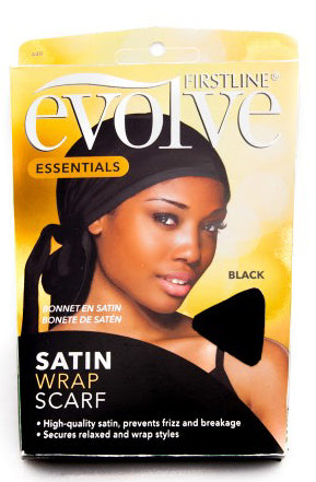 Firstline® Evolve® Satin Wrap Scarf black