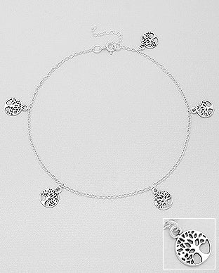 Silver Jewelry Tree of Life Braclet