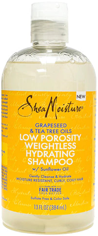 SheaMoisture Grapeseed & Tea Tree Oils Low Porosity Weightlesss hydrating Shampoo